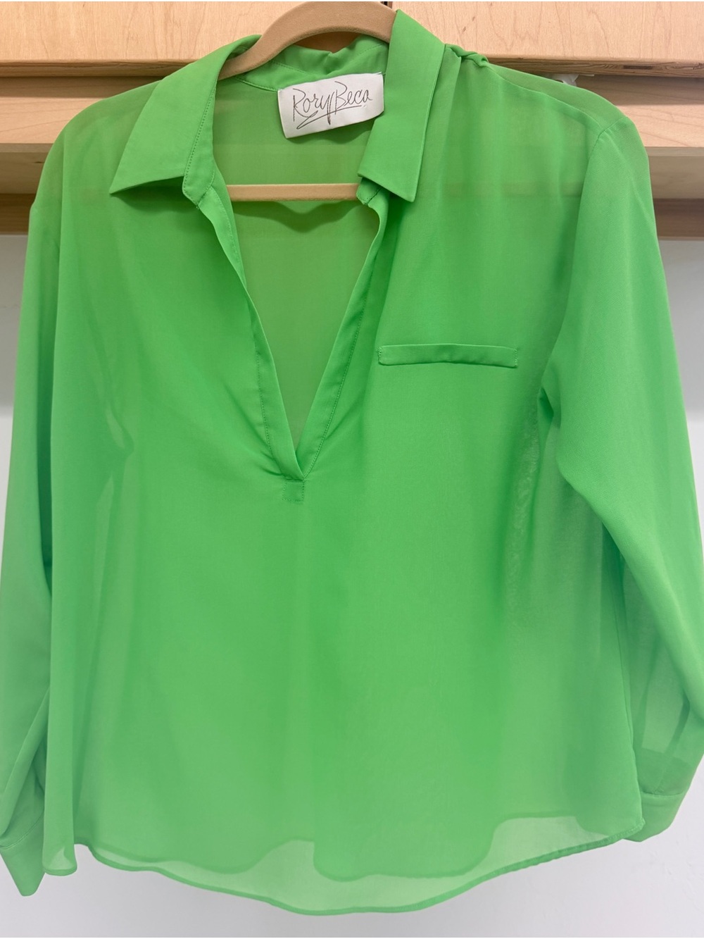 Rory Beca "Laura" Slouch Pocket Silk Blouse size M